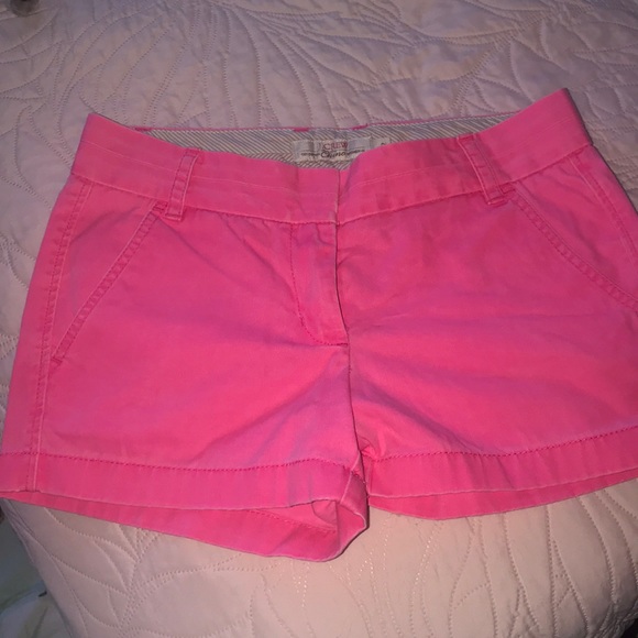 J. Crew Pink Chino Shorts - Picture 2 of 4